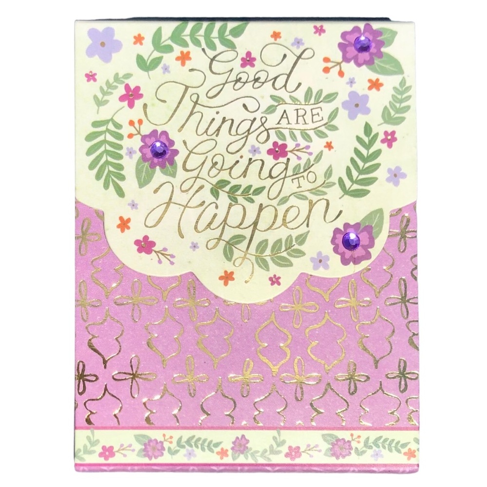 Punch Studio Embellished Mini Notepad ~ Good Things Happen (61616)